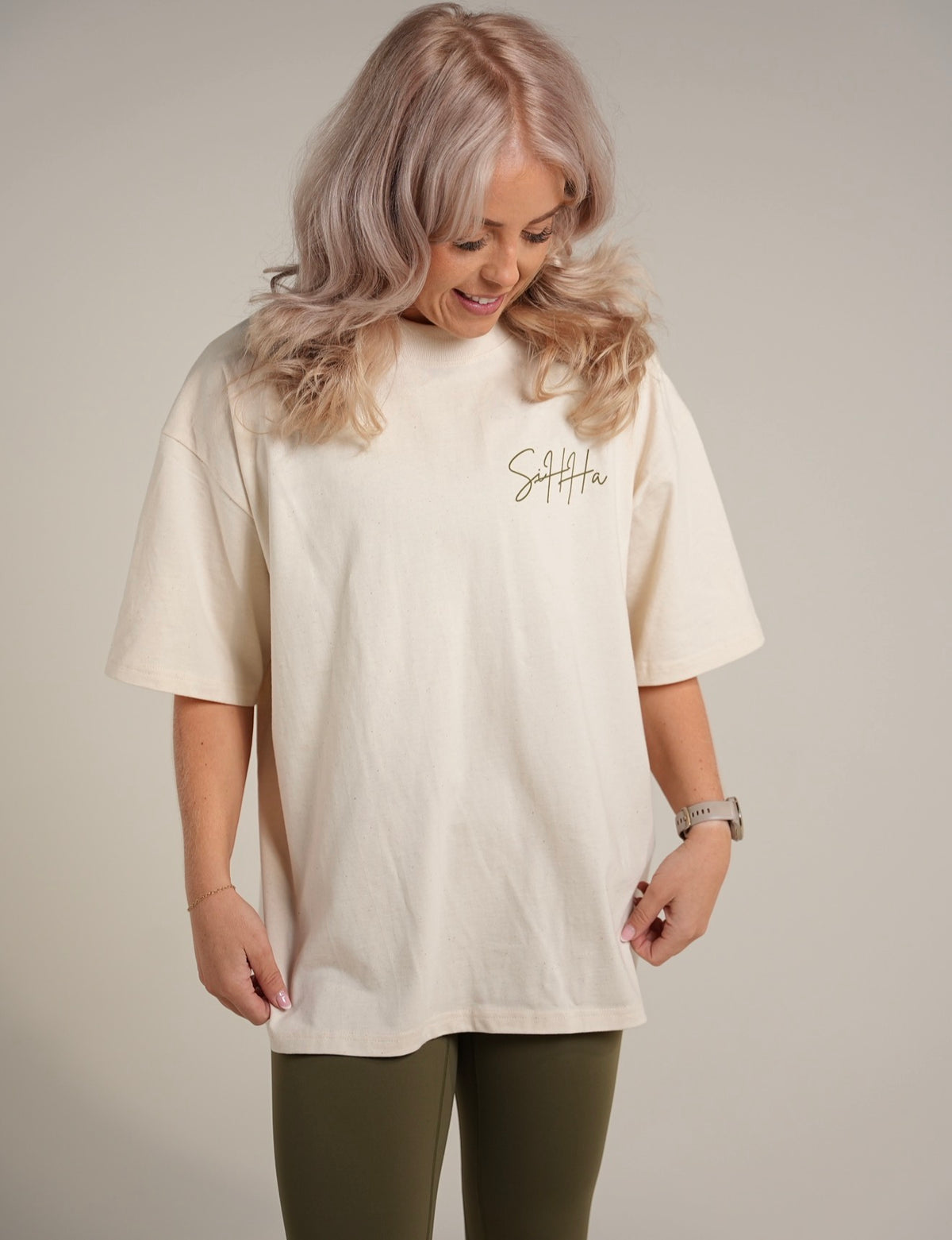 SiHHa Move, Nourish, Balance Oversized Tee