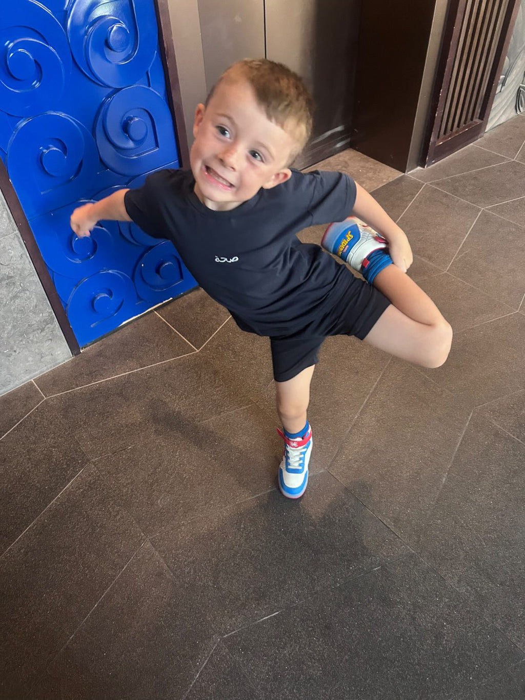 Unisex Tshirt and Shorts Coord - Navy