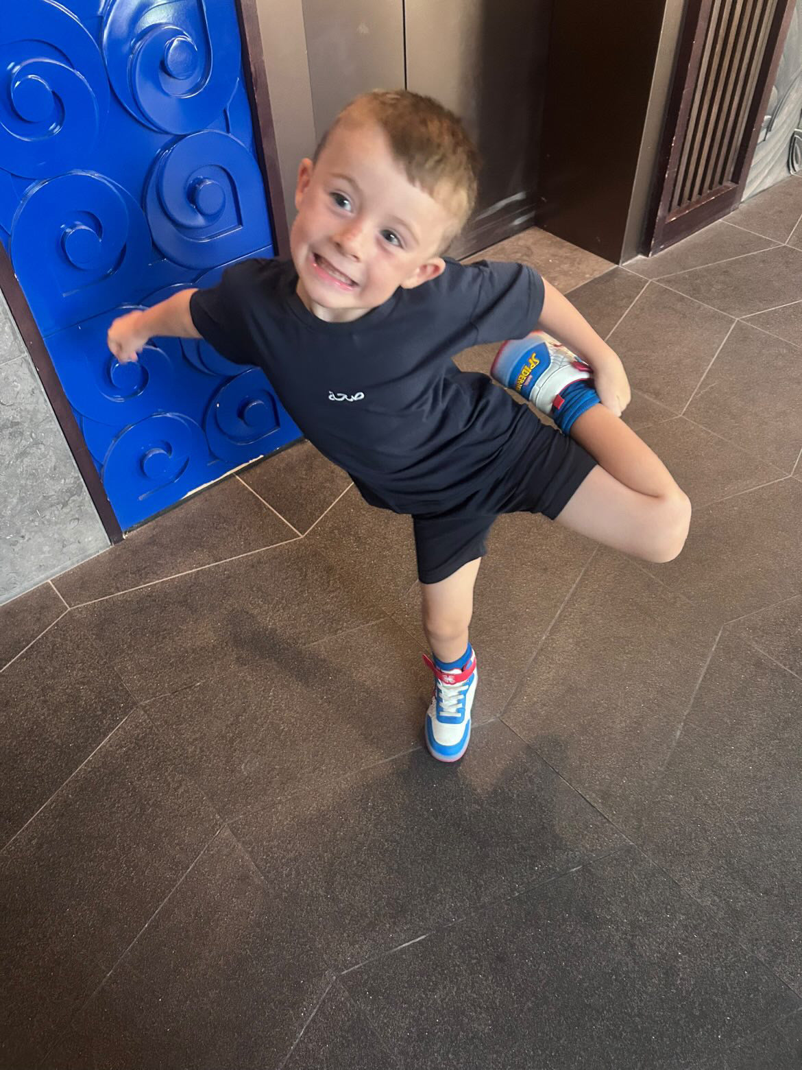 Unisex Tshirt and Shorts Coord - Navy