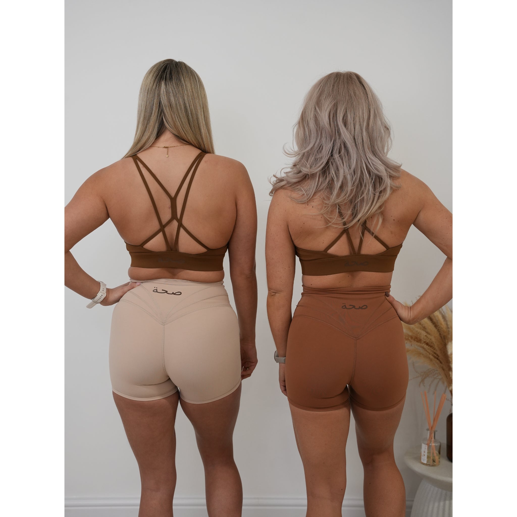 Lattice Back Bra Brown