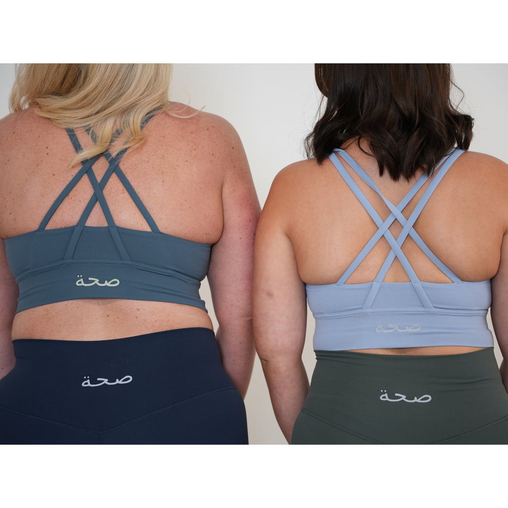 Hayley Cross Back Sports Bra Teal