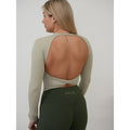 Open Back Long Sleeve Green