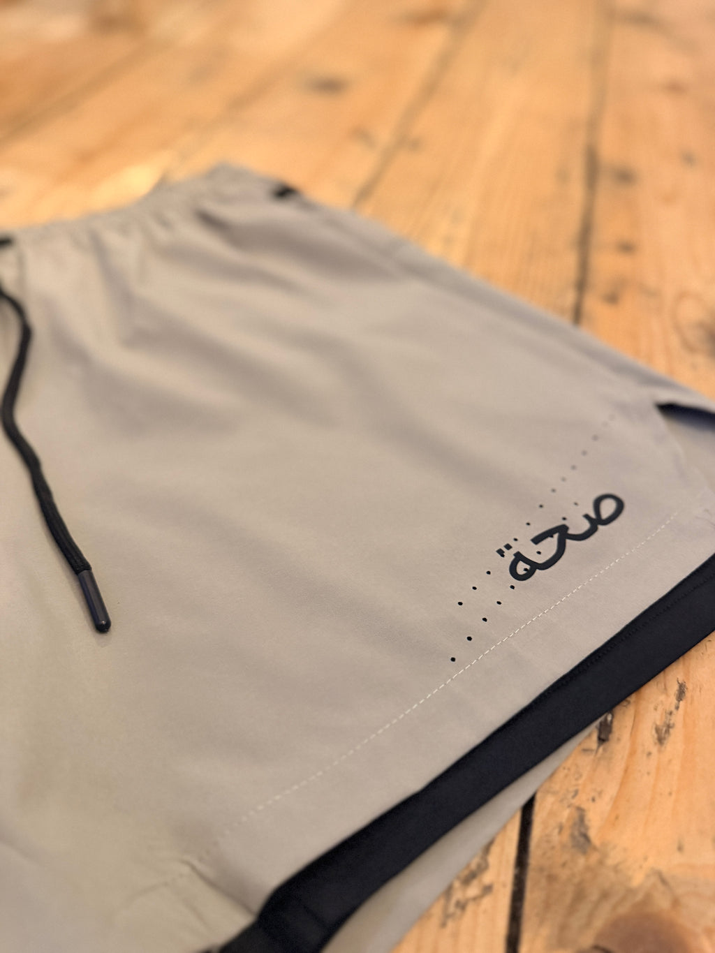 Mens Light Khaki Running Shorts