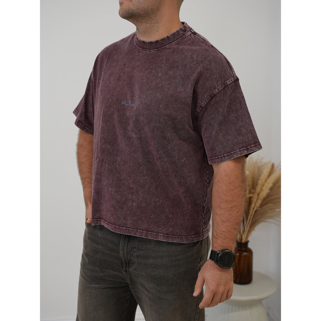 Unisex Boxxy Oversized Tee Acid Purple