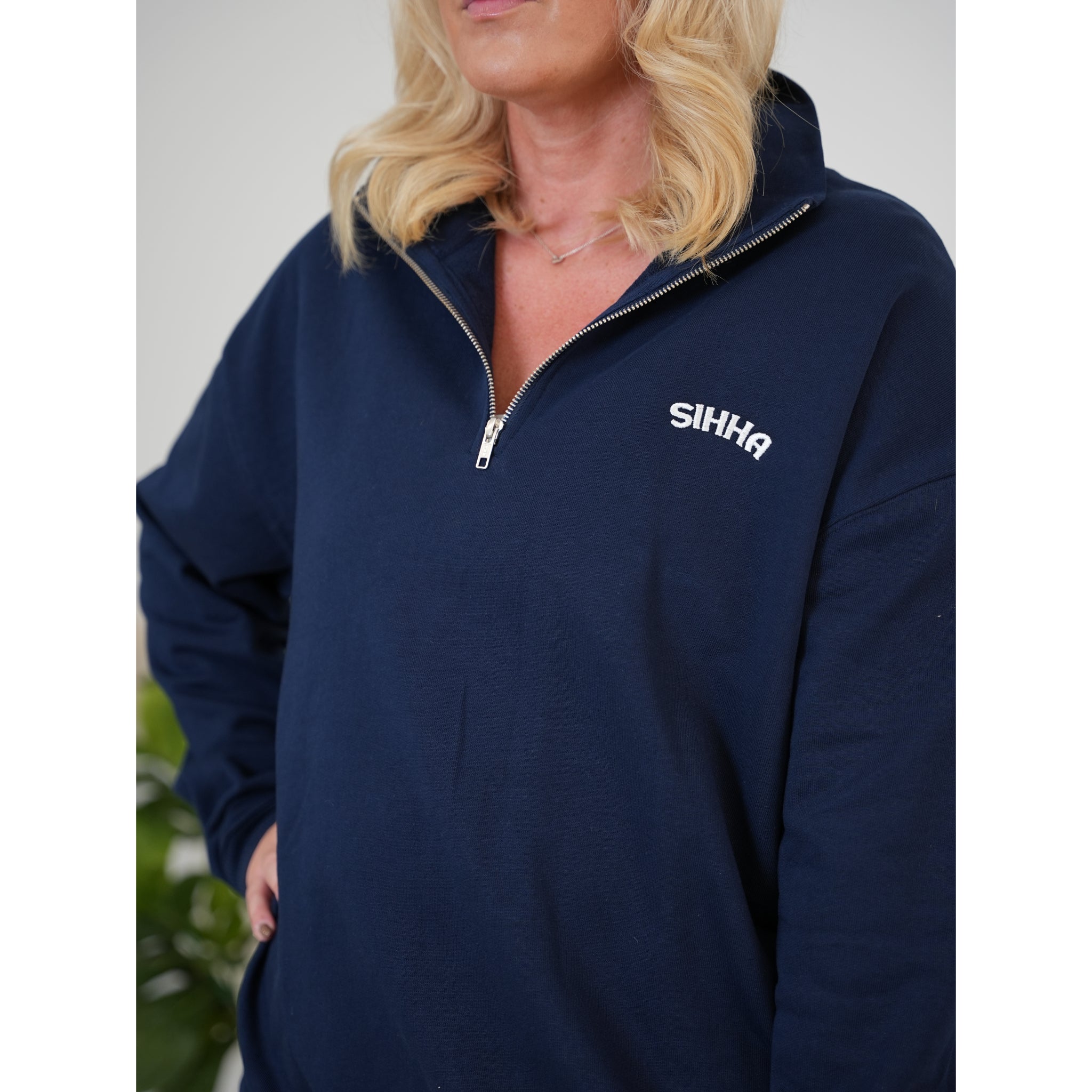 Unisex Heavy Weight 1/4 Zip - Navy
