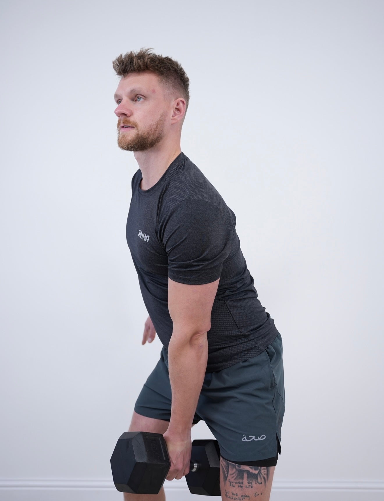 Mens Dark Grey Running Shorts