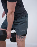 Mens Dark Grey Running Shorts
