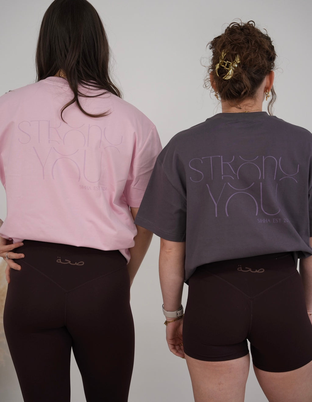 Ladies Oversized ‘Strong You’ Tee Pink
