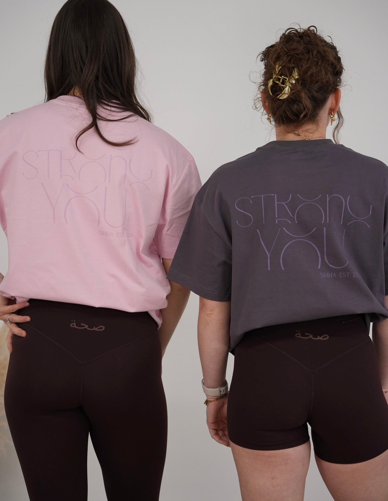 Ladies Oversized ‘Strong You’ Tee Pink
