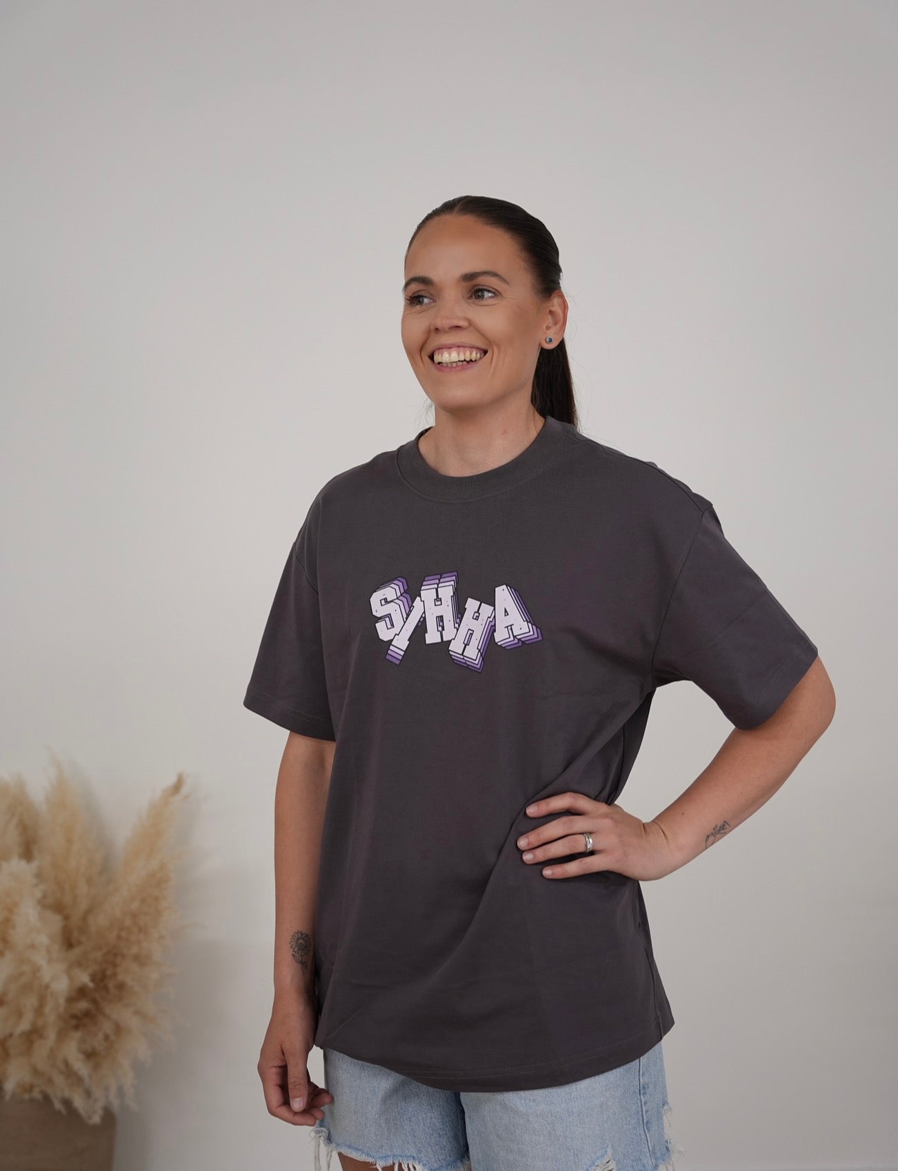 Unisex Heavy Oversized Tee With Comic Print