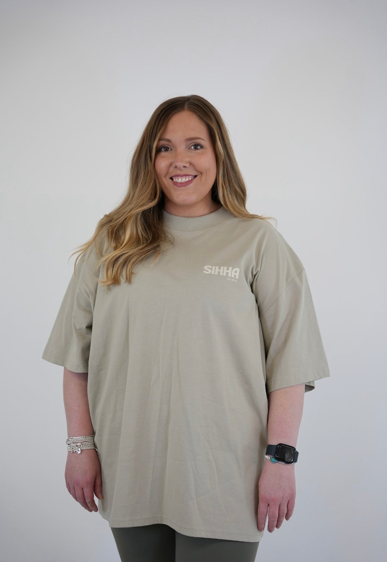 LIMITED EDITION LADIES STONE OVERSIZED TEE 🤍