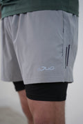 Mens Ice Grey Running Shorts