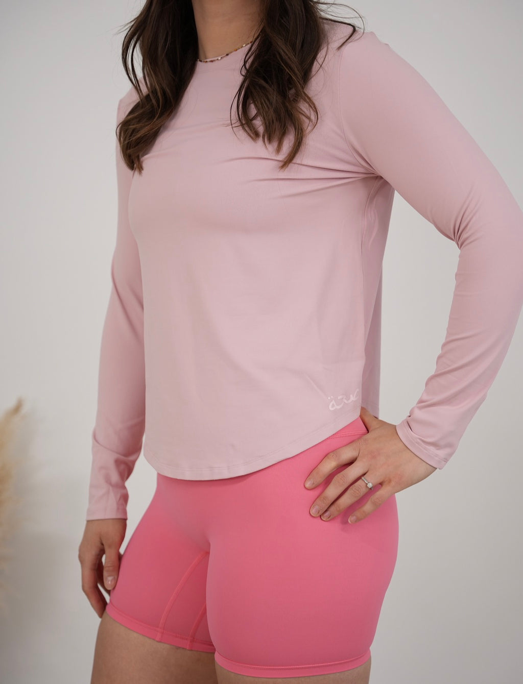 Empower High Waisted Shorts Coral Pink
