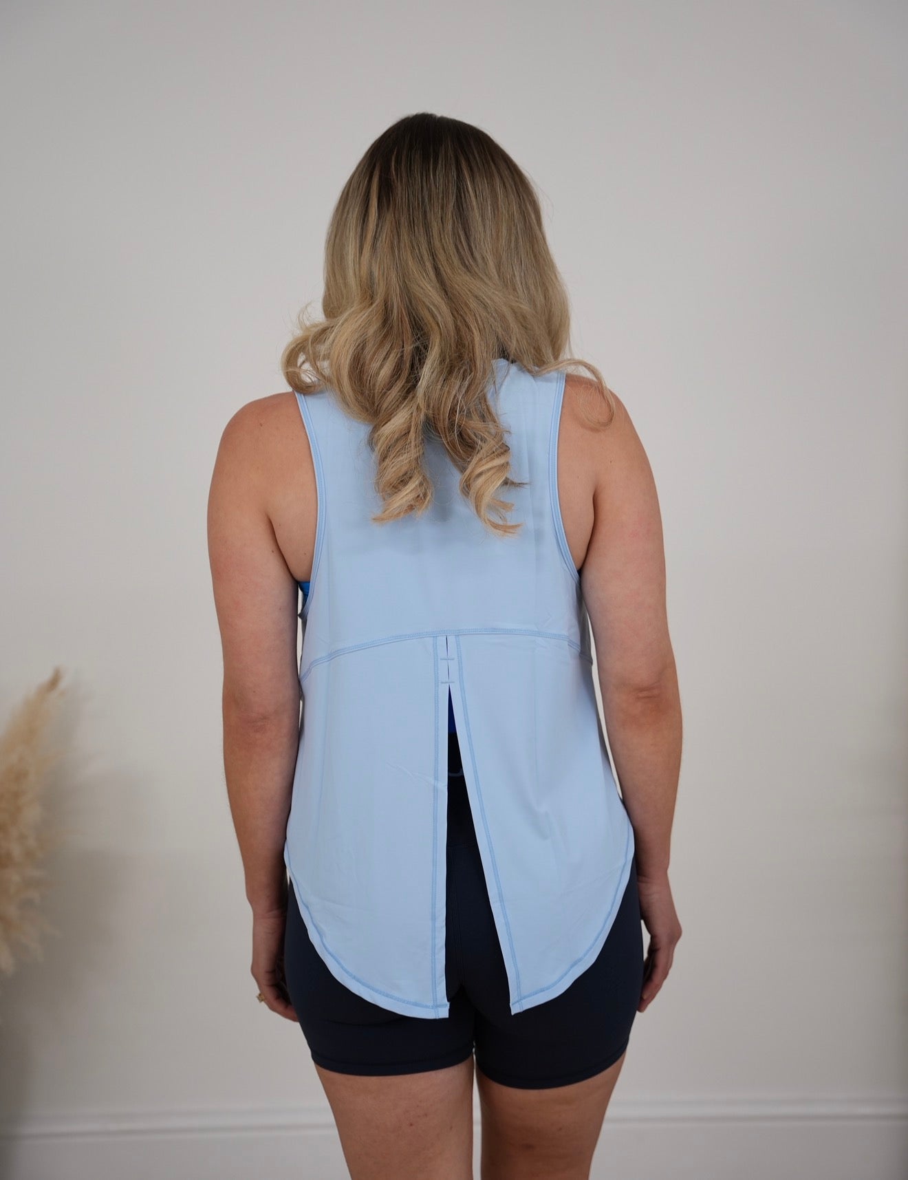 Ladies Flowing Tank Blue