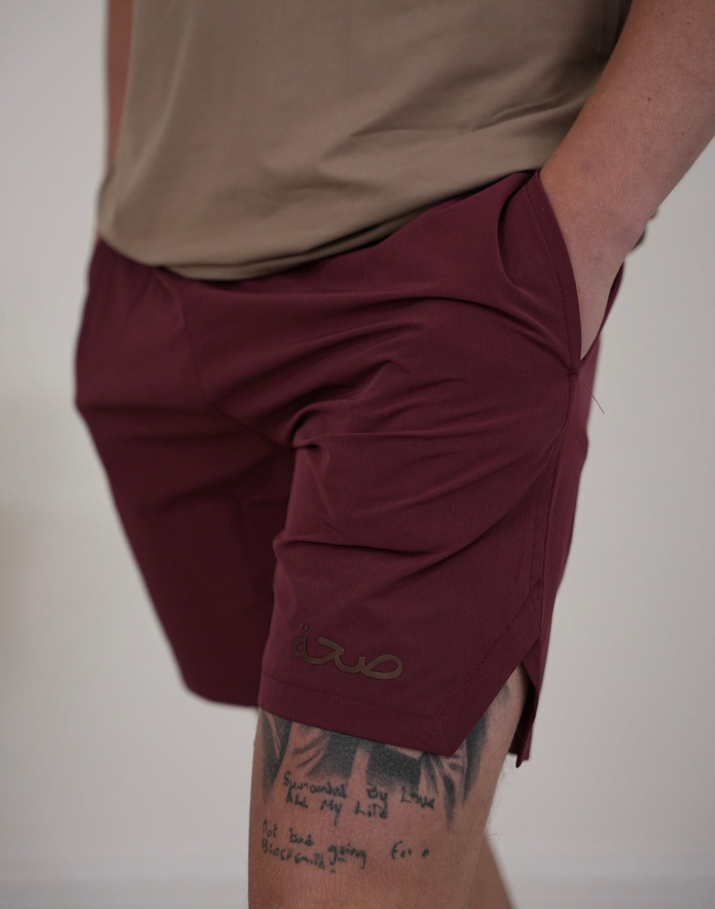 Men's Training Shorts Wine Red