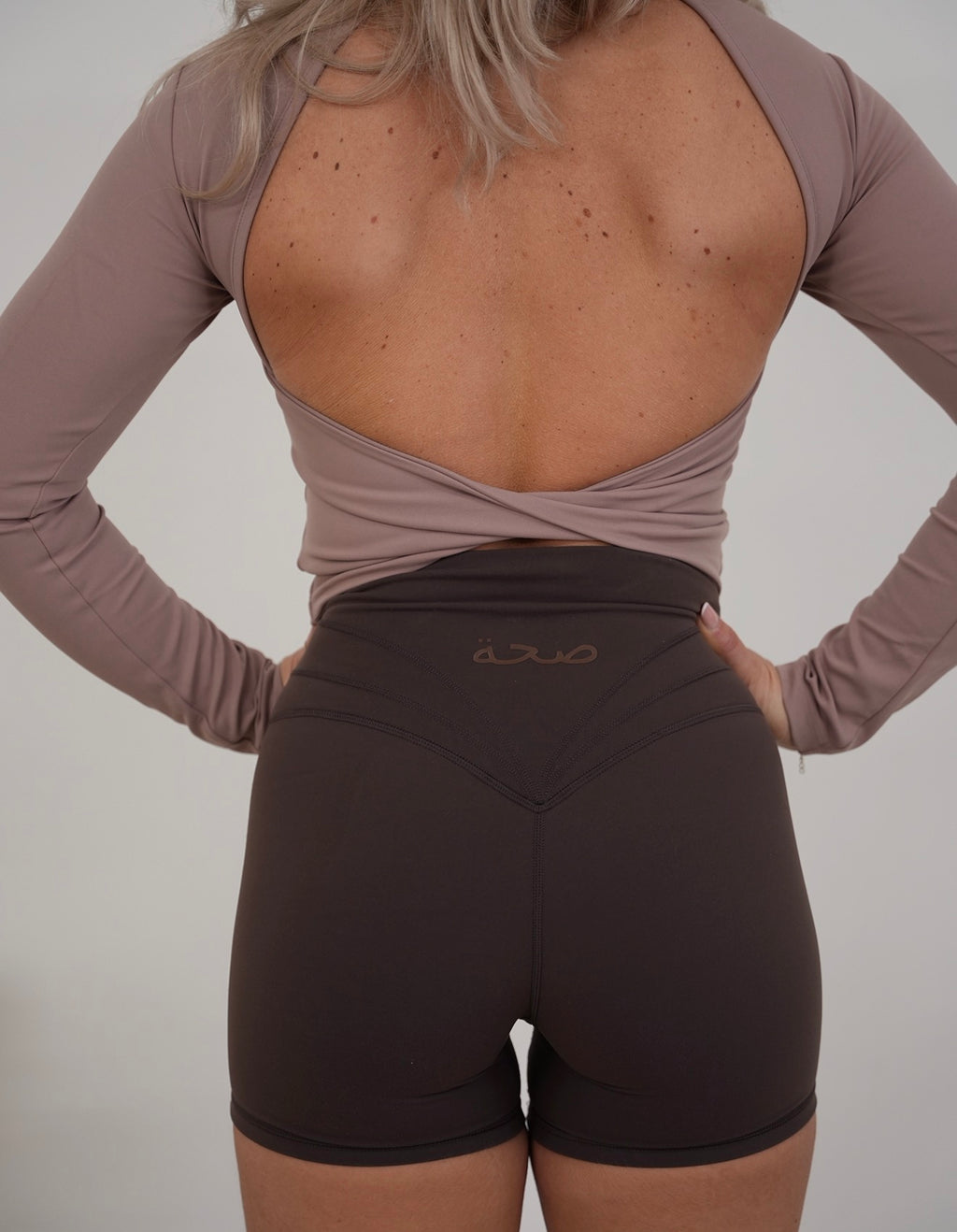 Open Back Long Sleeve Rose