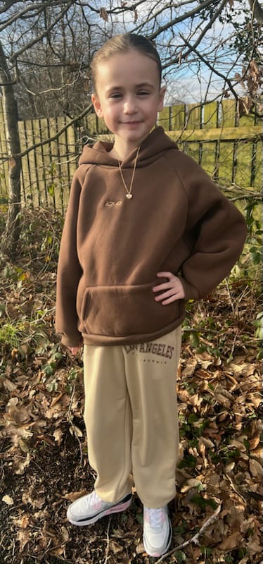 Kids' Chocolate Brown Cozy Fleece-Lined Hoodie