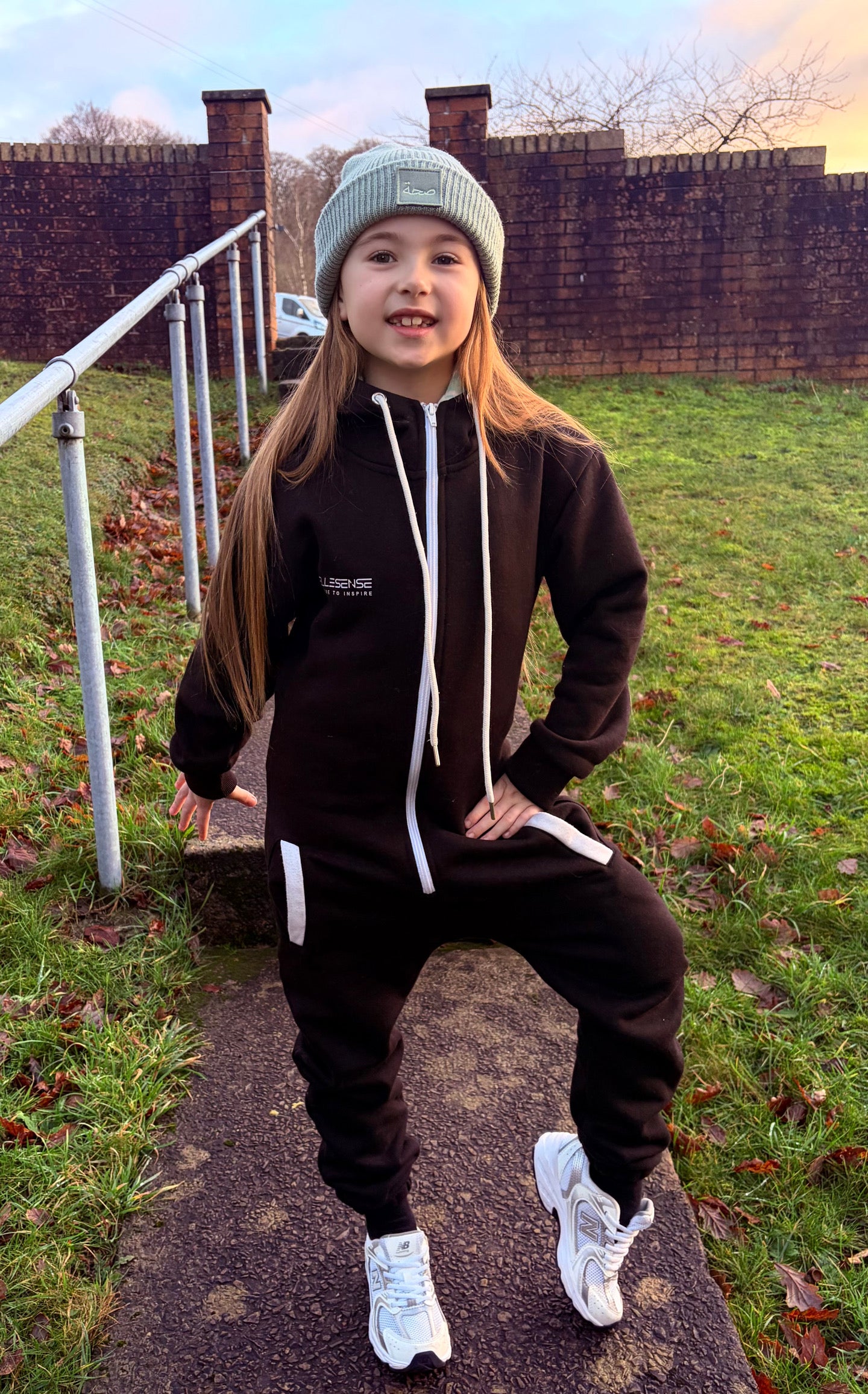 Kids Beanie Dusty Green