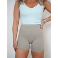 Empower High Waisted Shorts light stone