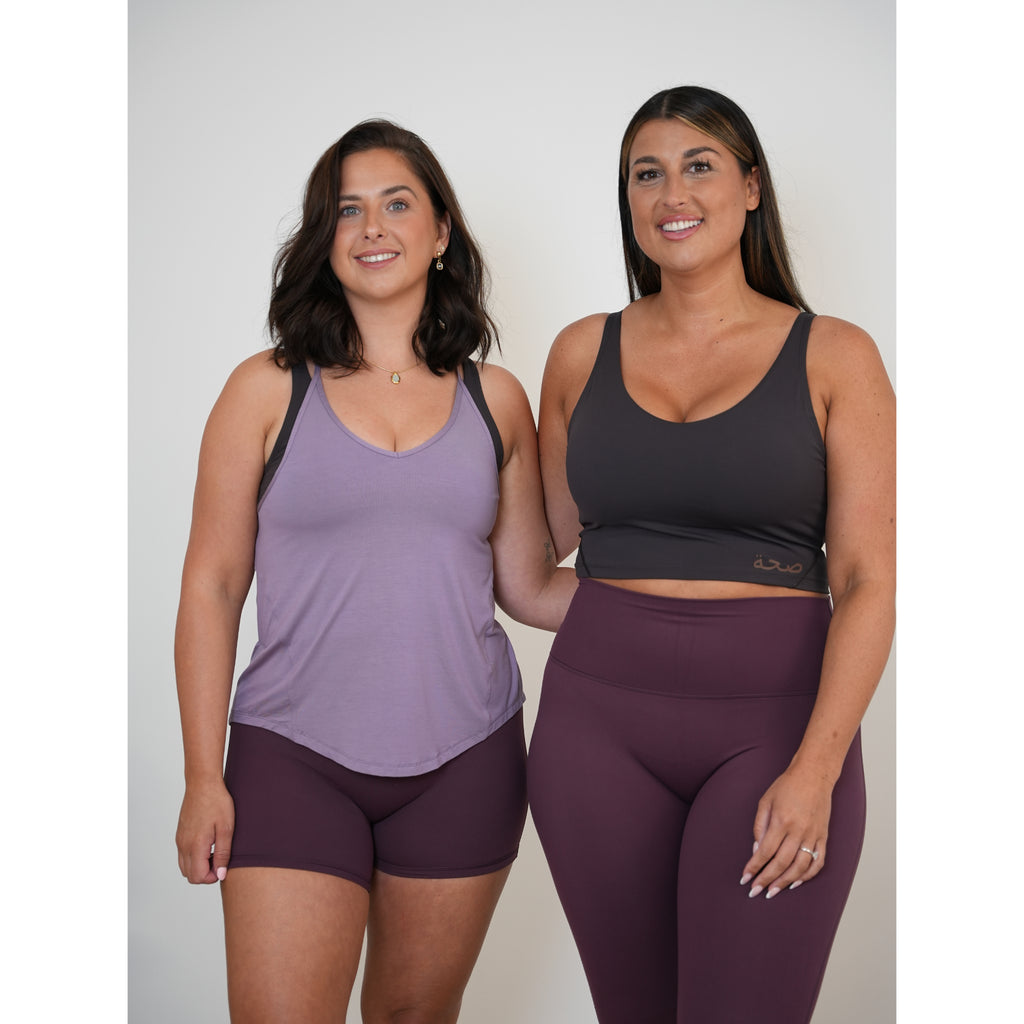 Shelley Open Back Vest Purple