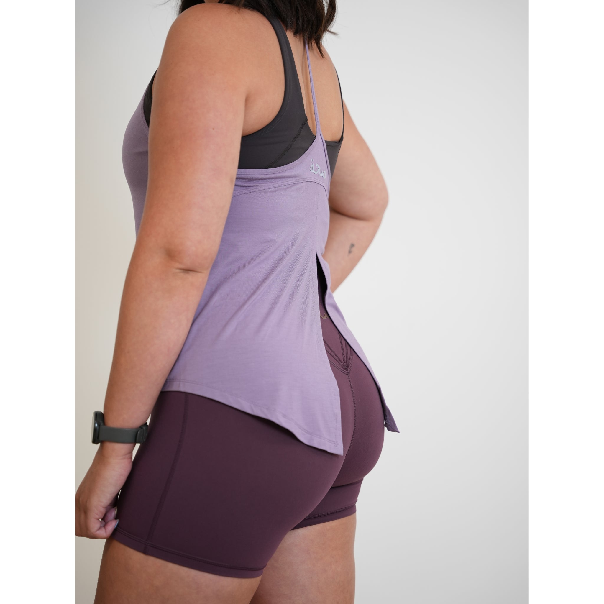 Shelley Open Back Vest Purple