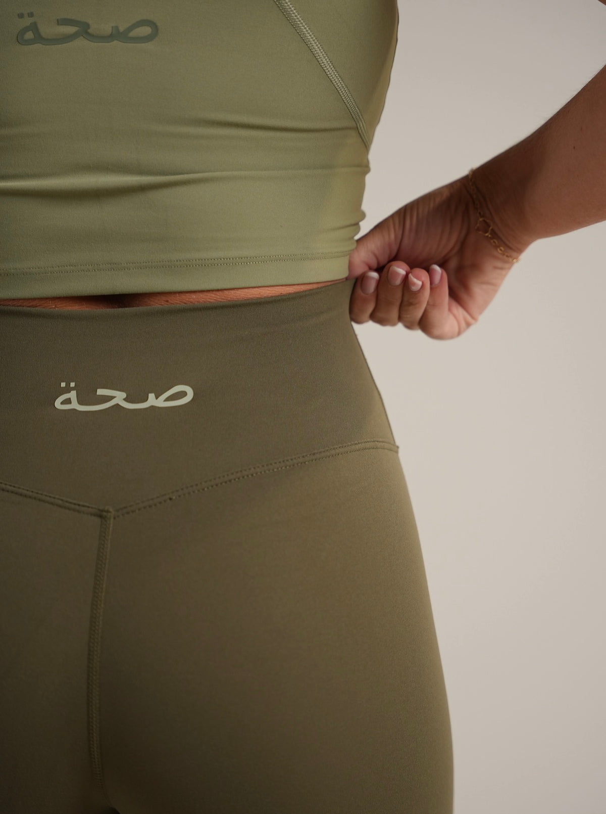 Luxe Cloud Flared Leggings Soft Sage