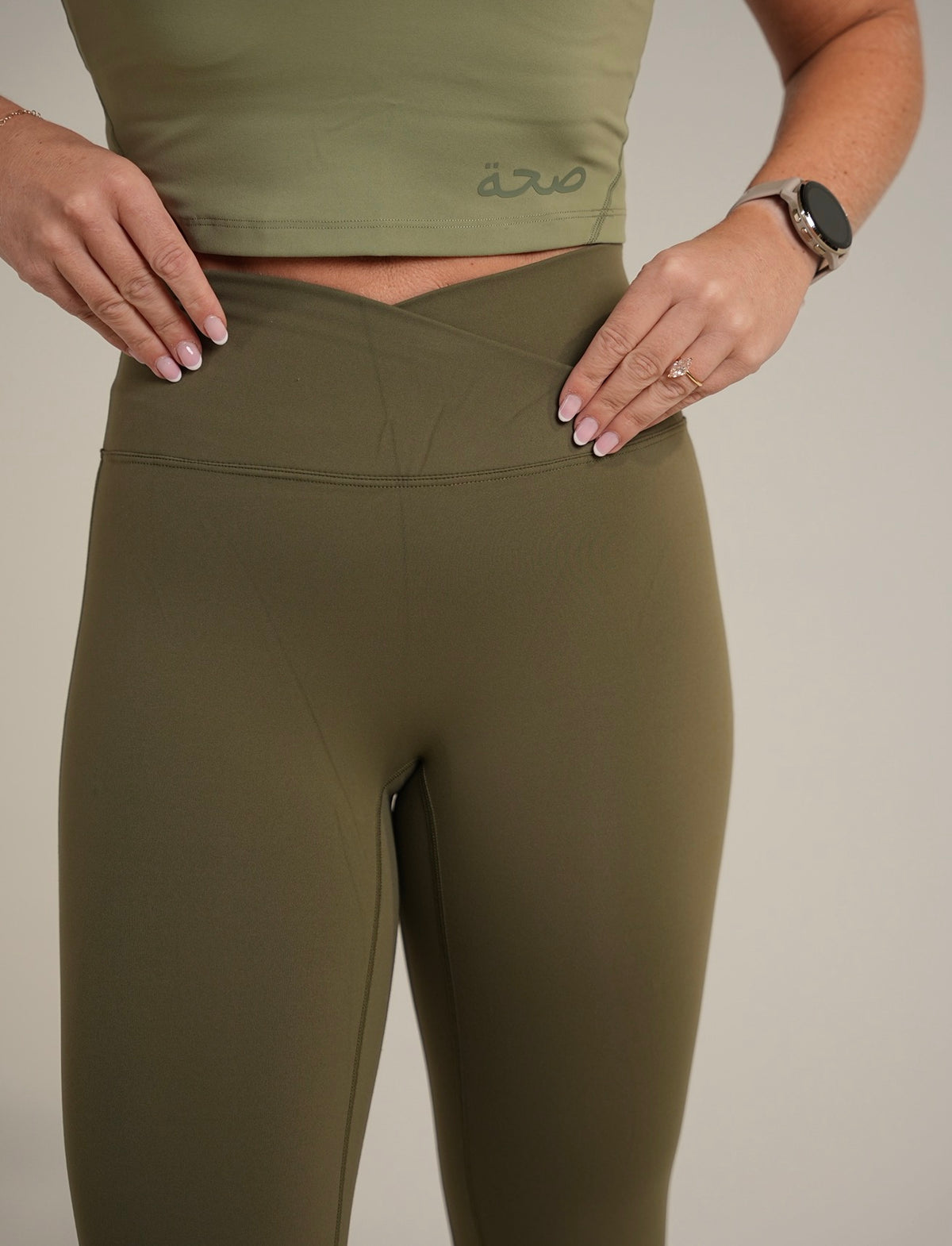 Luxe Cloud Flared Leggings Soft Sage